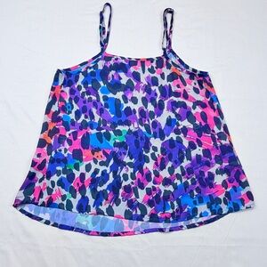 Rewind Multicolor Abstract Print Tank blouse